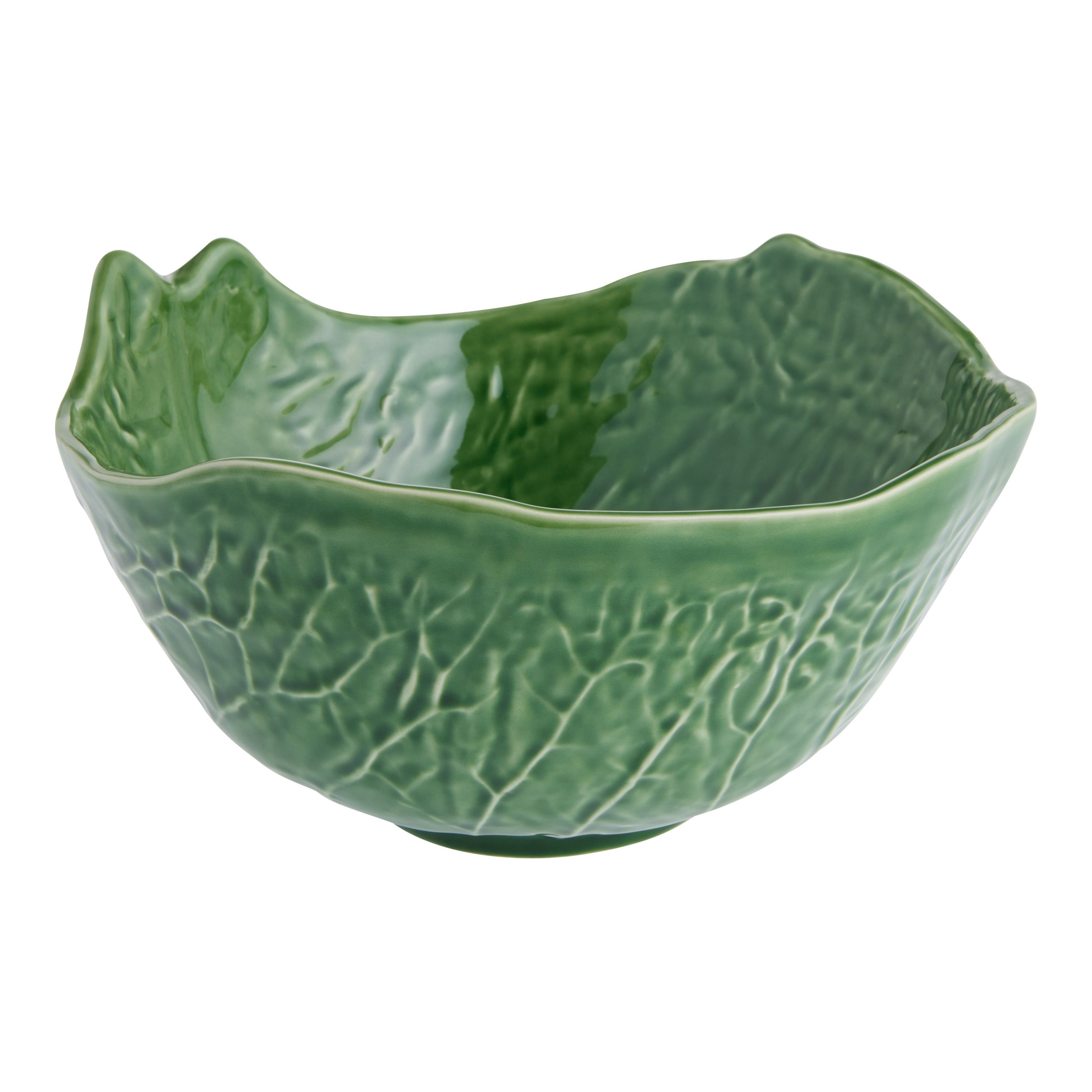 Green Cabbage Figural Serving Bowl | World Market