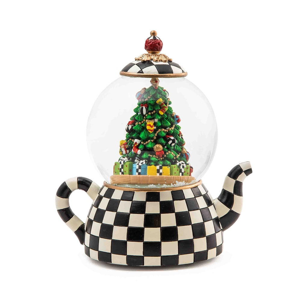 Courtly Teapot Snow Globe | MacKenzie-Childs
