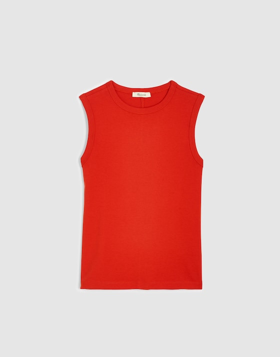 The '90s Shell Tank in Compact Cotton | Madewell