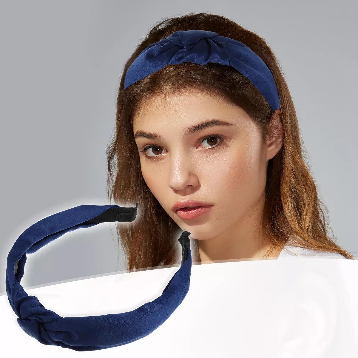 Unique Bargains Satin Knot Headband Hairband for Women 1.2 Inch Wide 1Pcs | Target