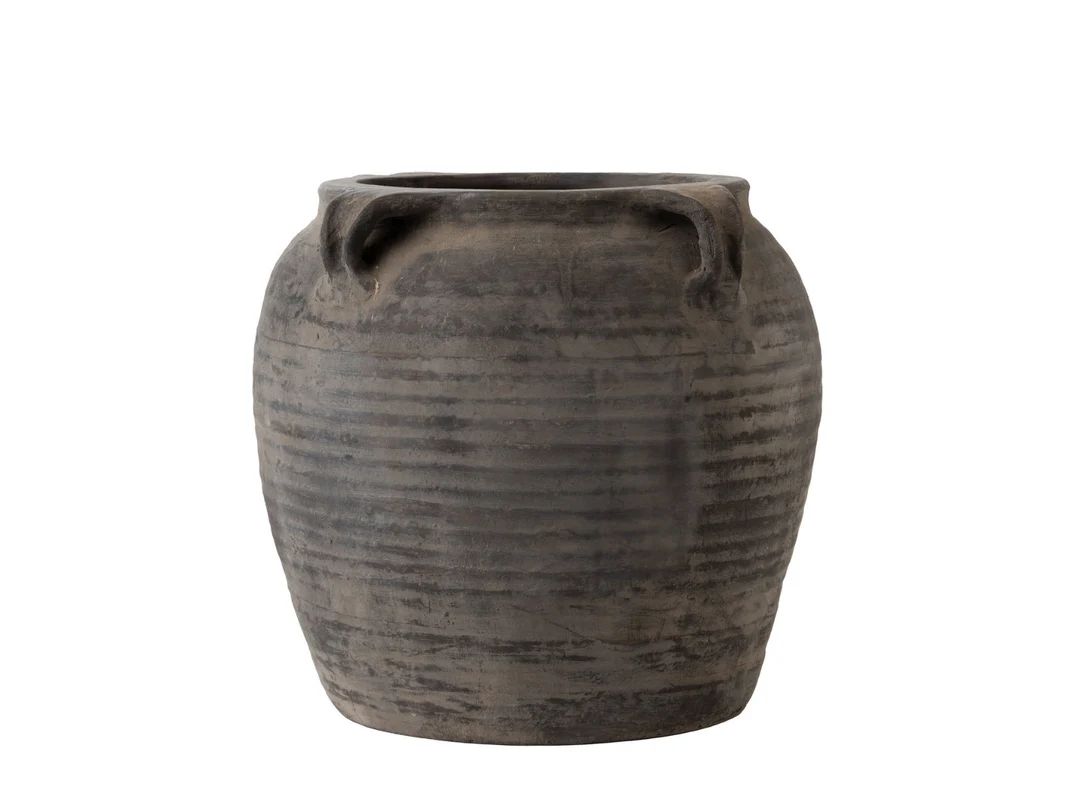 Beautiful Vintage Black Grey Clay Pot Vintage Pottery - Etsy | Etsy (US)