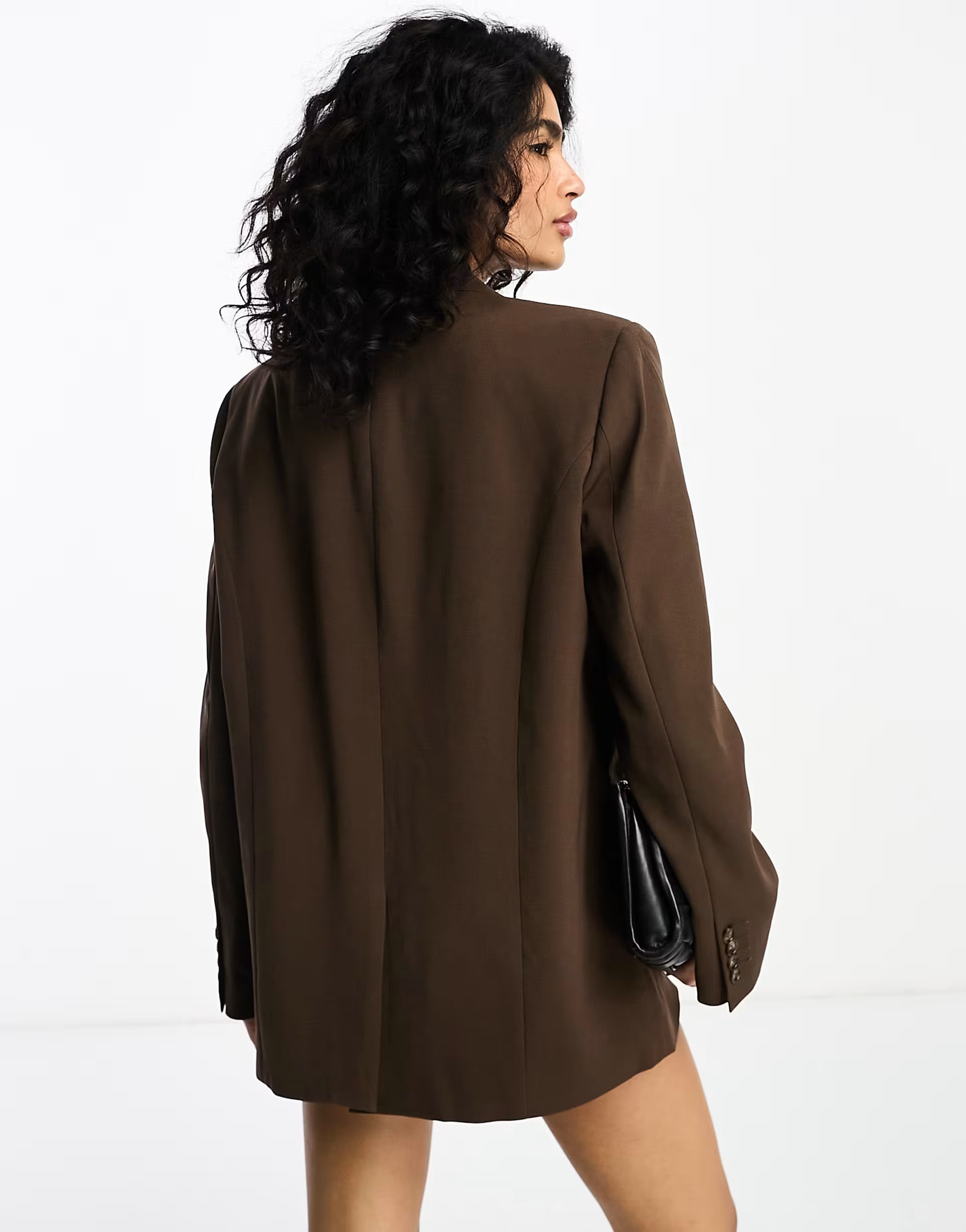 NA-KD oversized blazer in brown | ASOS (Global)