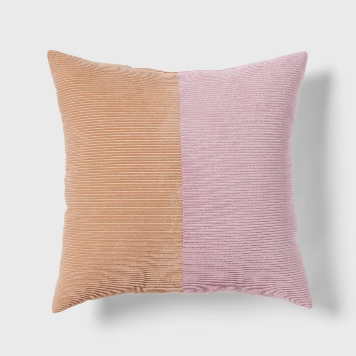 Cozy Colorblock Square Decorative Pillow Pink/Copper - Room Essentials™ | Target