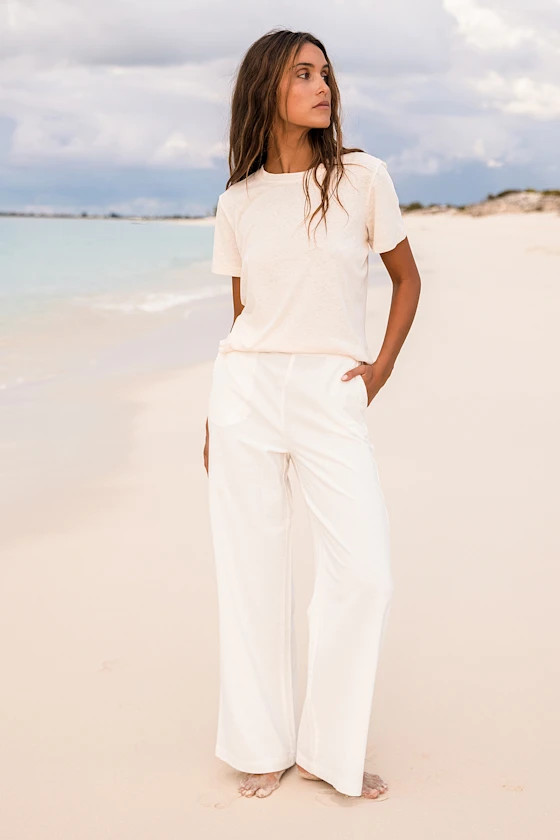 Classic White Wide-Leg Pants | Lulus (US)