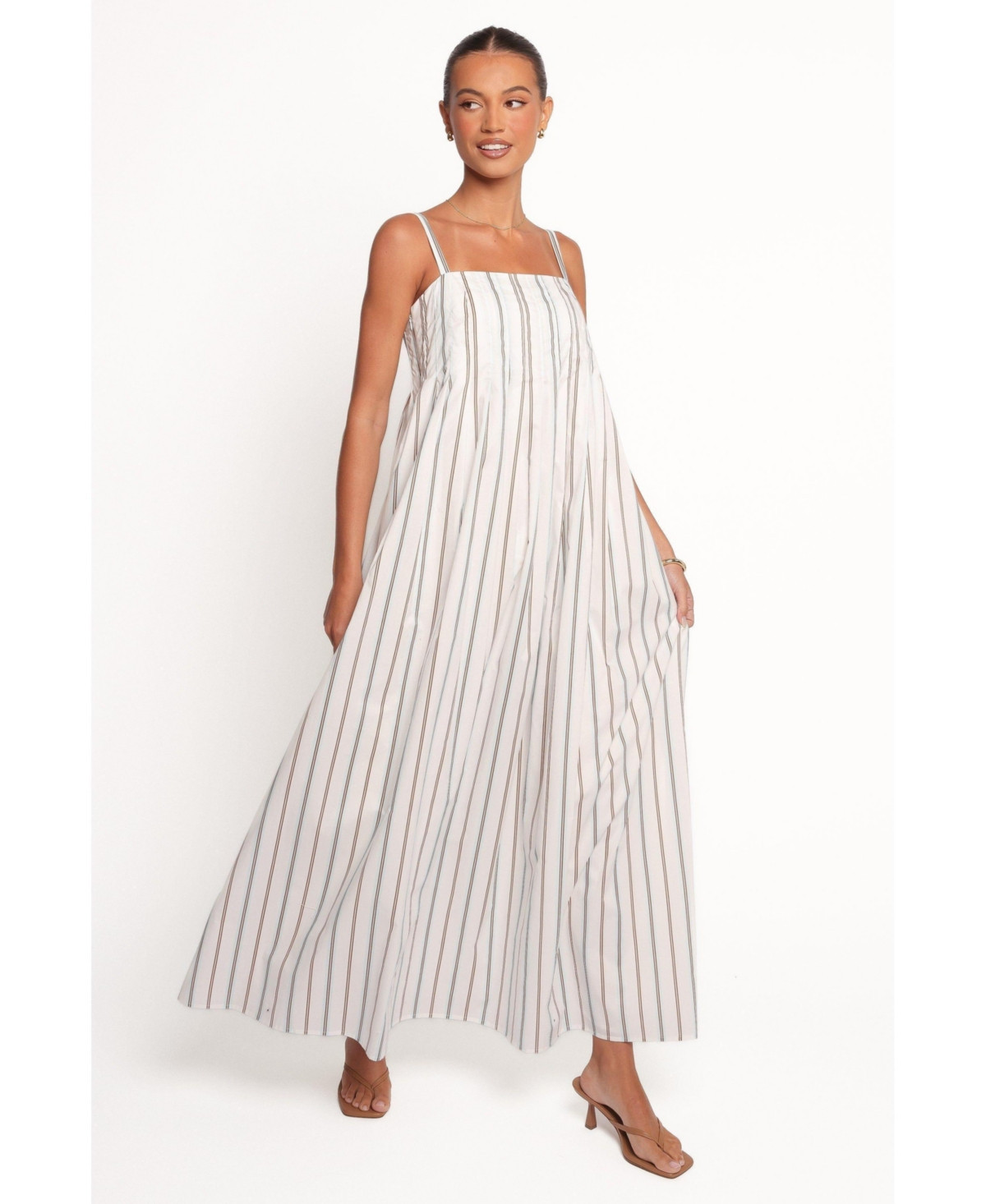 Petal and Pup Women's Corfu Midi Dress - Blue stripe | Macy's
