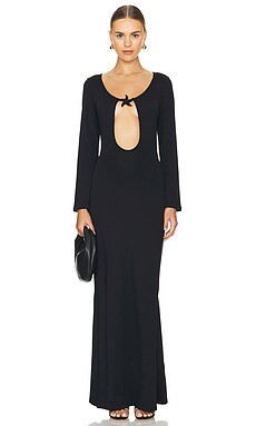 Leslie Amon Star Maxi Dress in Black from Revolve.com | Revolve Clothing (Global)
