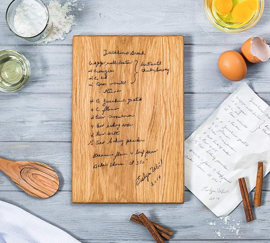 Custom Recipe Cutting Board, Handwritten Recipe Cutting Board,Personalized Recipe Cutting Board,F... | Amazon (US)