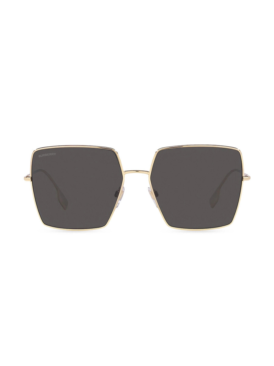 Women's 58MM Square Sunglasses - Light Gold | Saks Fifth Avenue