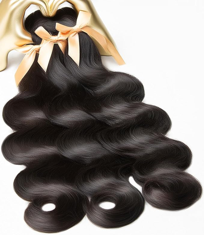 mlip Raw Bundles Human Hair Body Wave, No Tangle Shedding, Keep Texture Silky Soft After Multiple... | Amazon (US)