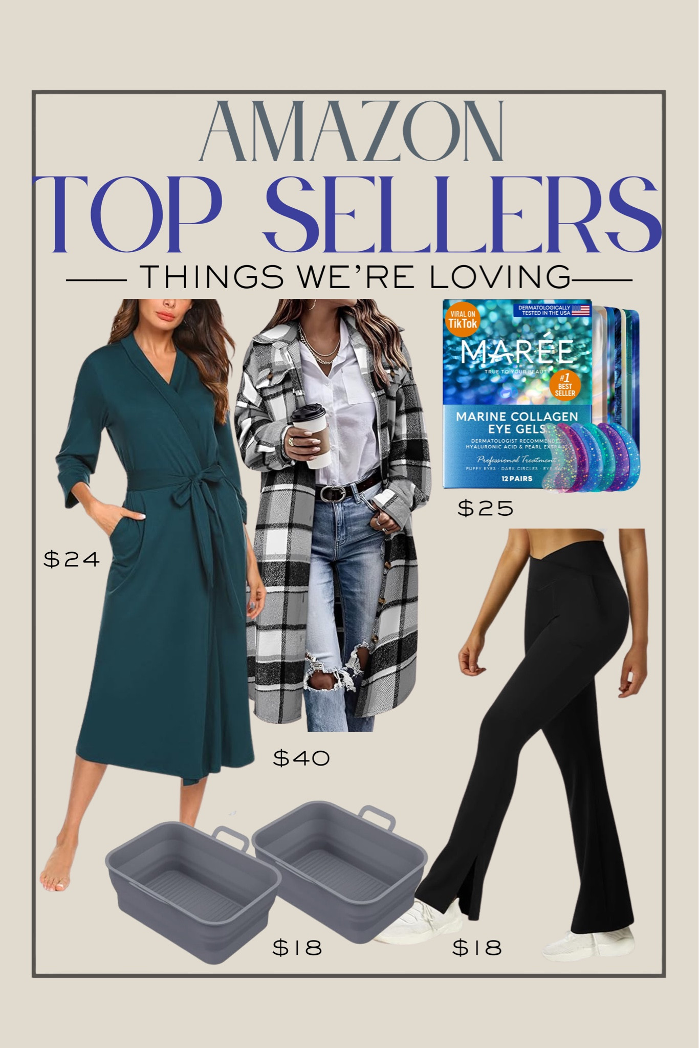 Our favorites from Amazon this past week! I can’t get over how great this robe is - definitely one of my favorites for wearing around the house! 

Amazon favorites, amazon fashion, leggings, plaid shacket, eye gels, betterwithchardonnay, Steph Joplin 

#LTKSeasonal #LTKstyletip #LTKhome