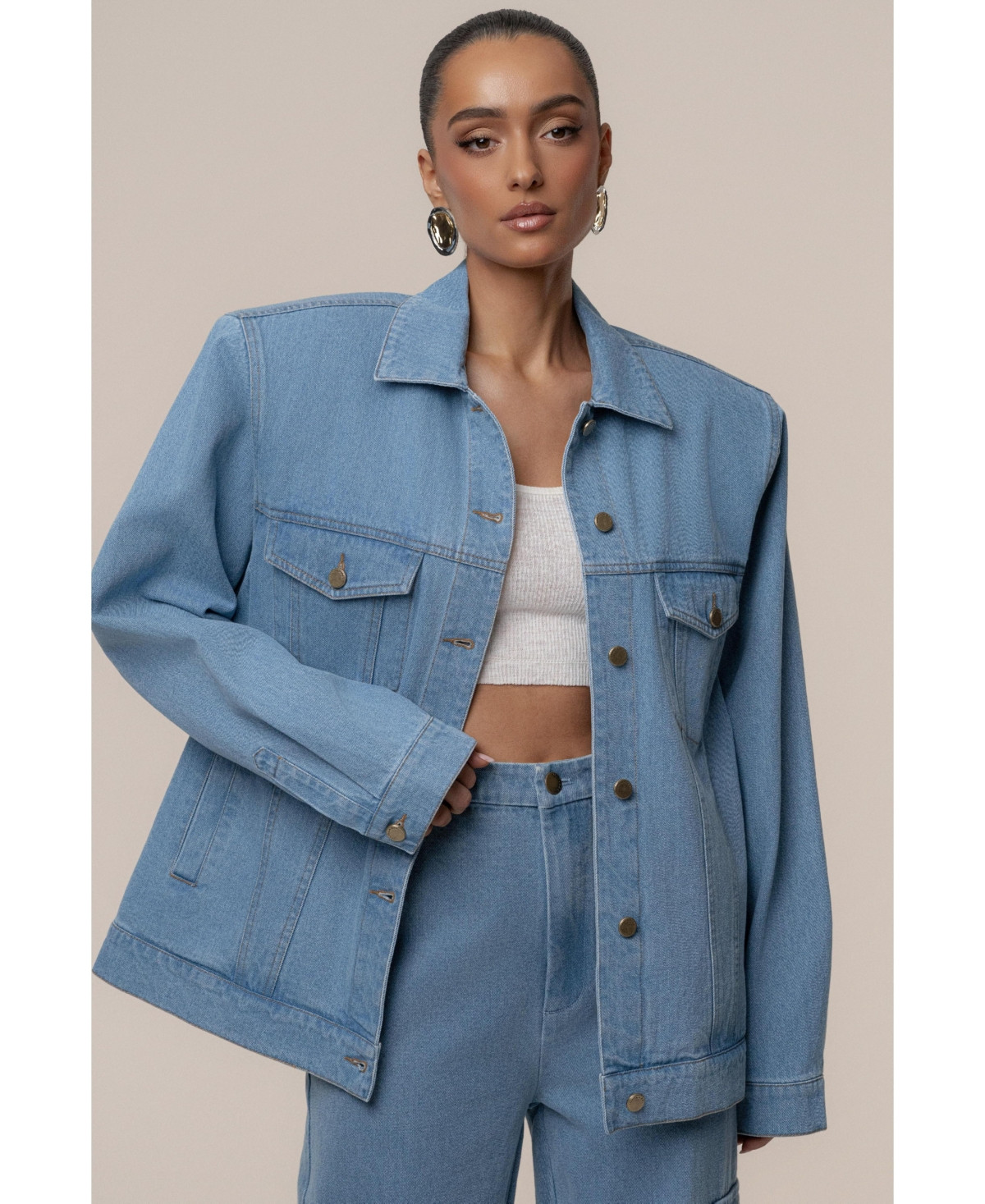 Jluxlabel Women's Next Phase Jacket - Denim | Macy's