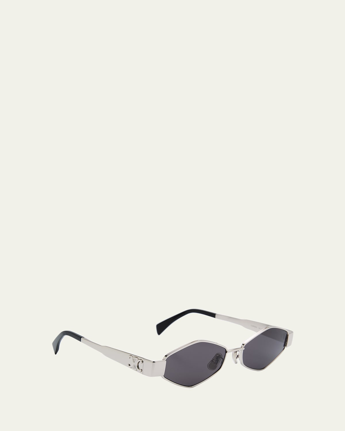 Men's Triomphe Metal and Nylon Oval Sunglasses | Bergdorf Goodman