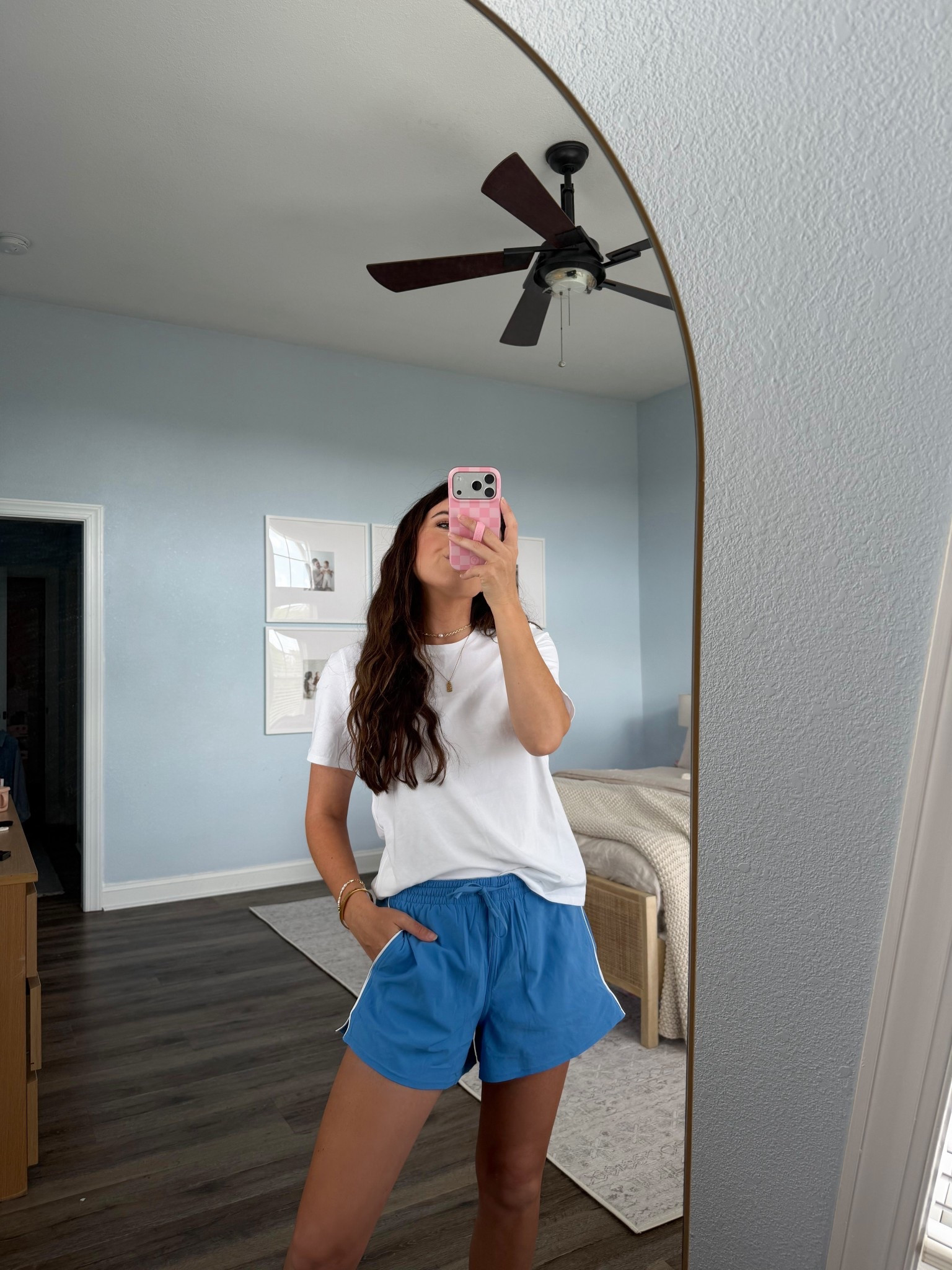 Lululemon sale finds under $40
￼
Lululemon shorts￼
Lululemon white tshirr 
Athleisure wear 

#LTKootd #LTKdayinmylife #LTKSaleAlert