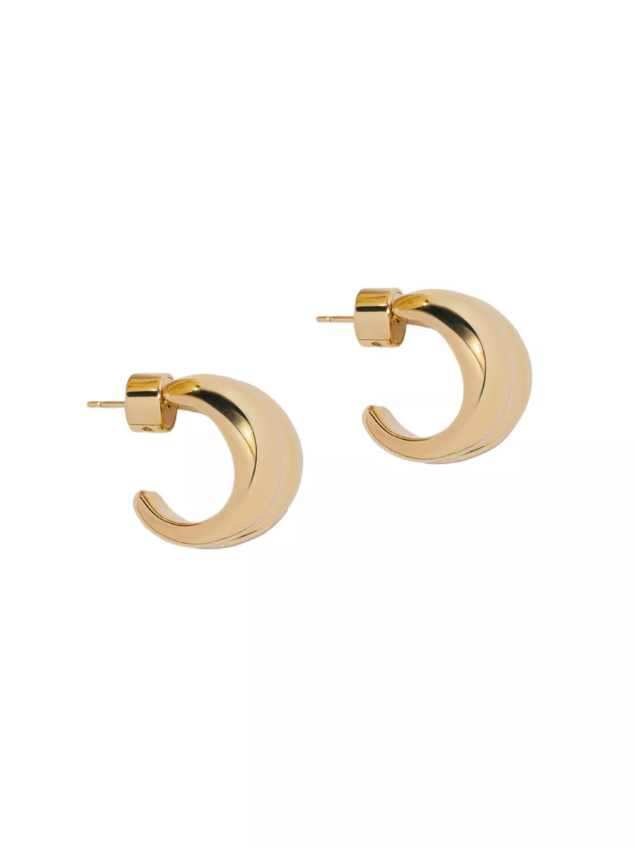 Chavez 10K-Gold-Plated Huggie Hoop Earrings | Saks Fifth Avenue