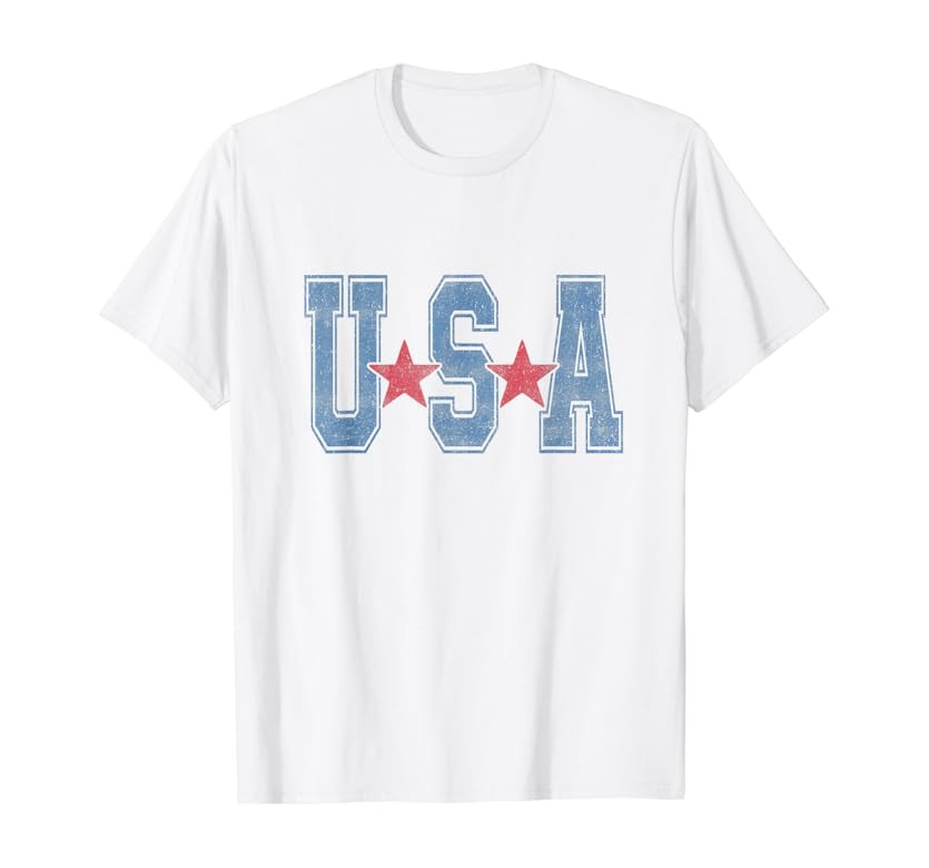 American Flag USA United States Of America US 4th of July T-Shirt | Amazon (US)