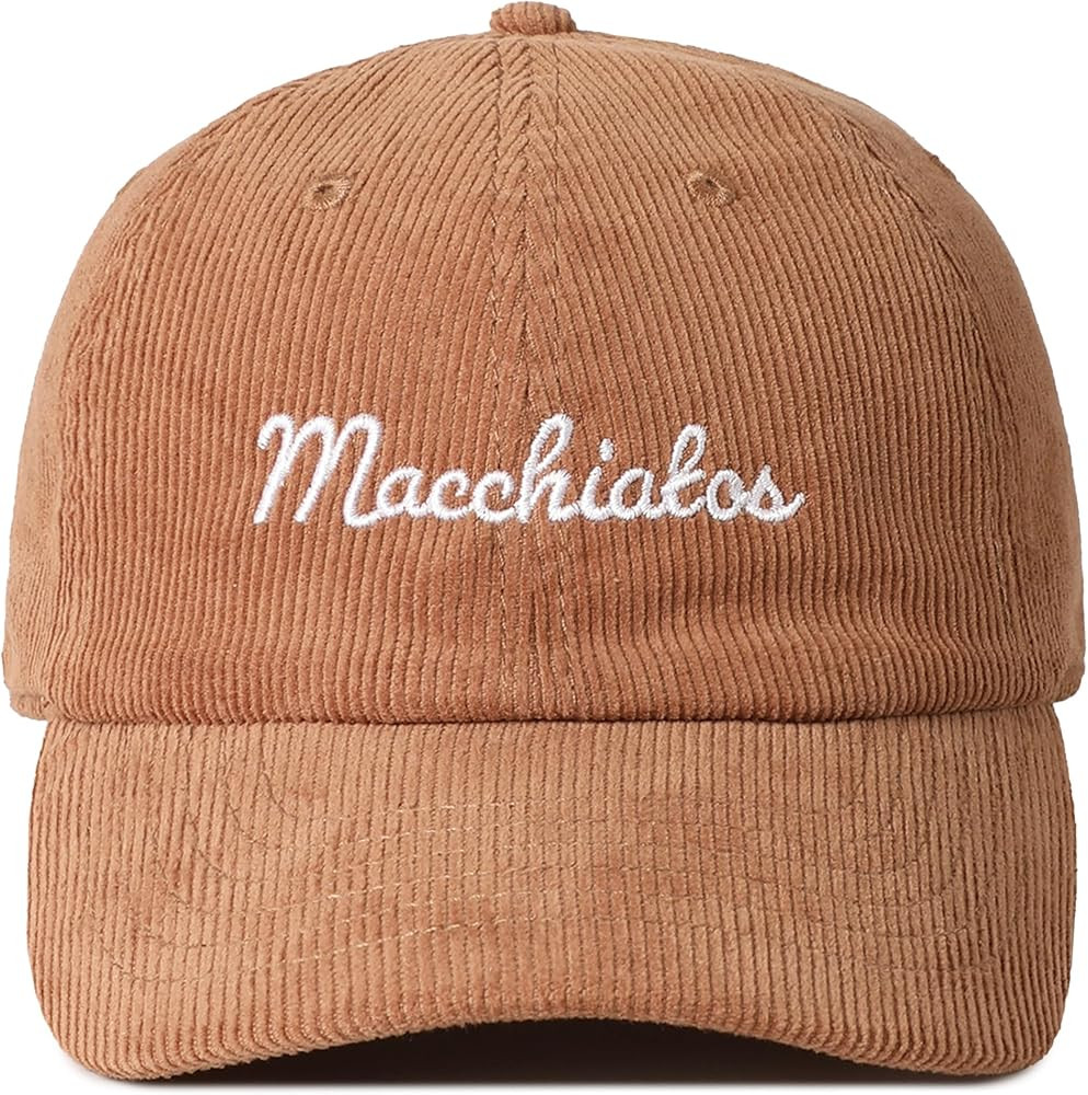 MIRMARU Variety of Designs Embroidered 100% Cotton Corduroy Baseball Cap for Men and Women. | Amazon (US)