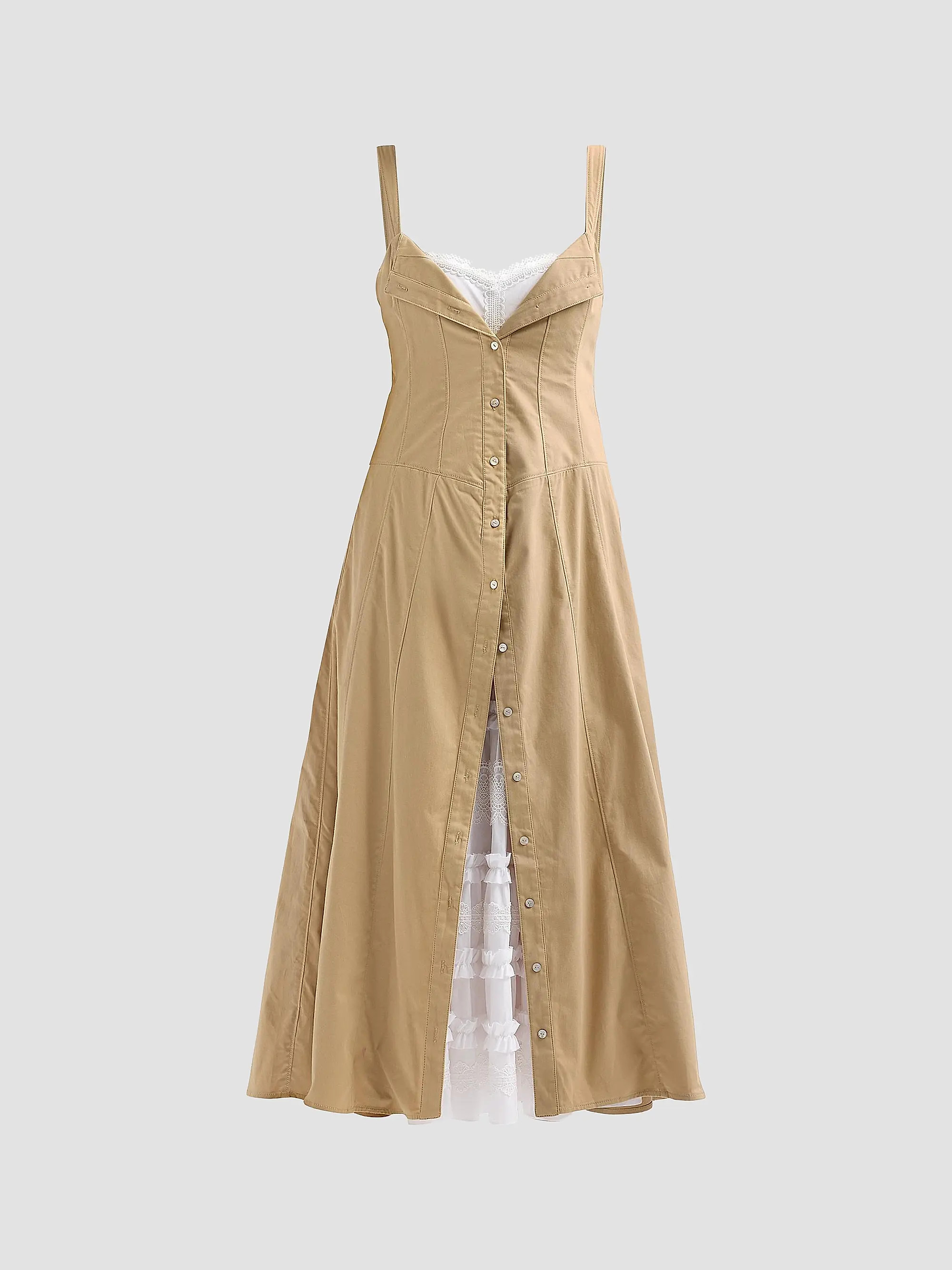 Cinq \u00e0 Sept Lucil Mixed-Media Midi Dress | Saks Fifth Avenue | Saks Fifth Avenue