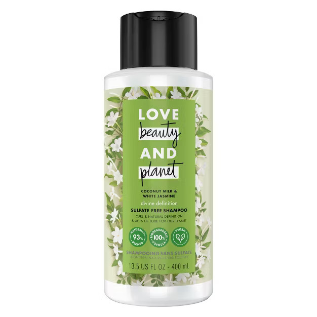 Love Beauty and Planet Coconut Milk and White Jasmine Divine Definition Shampoo - 13.5 fl oz | Target