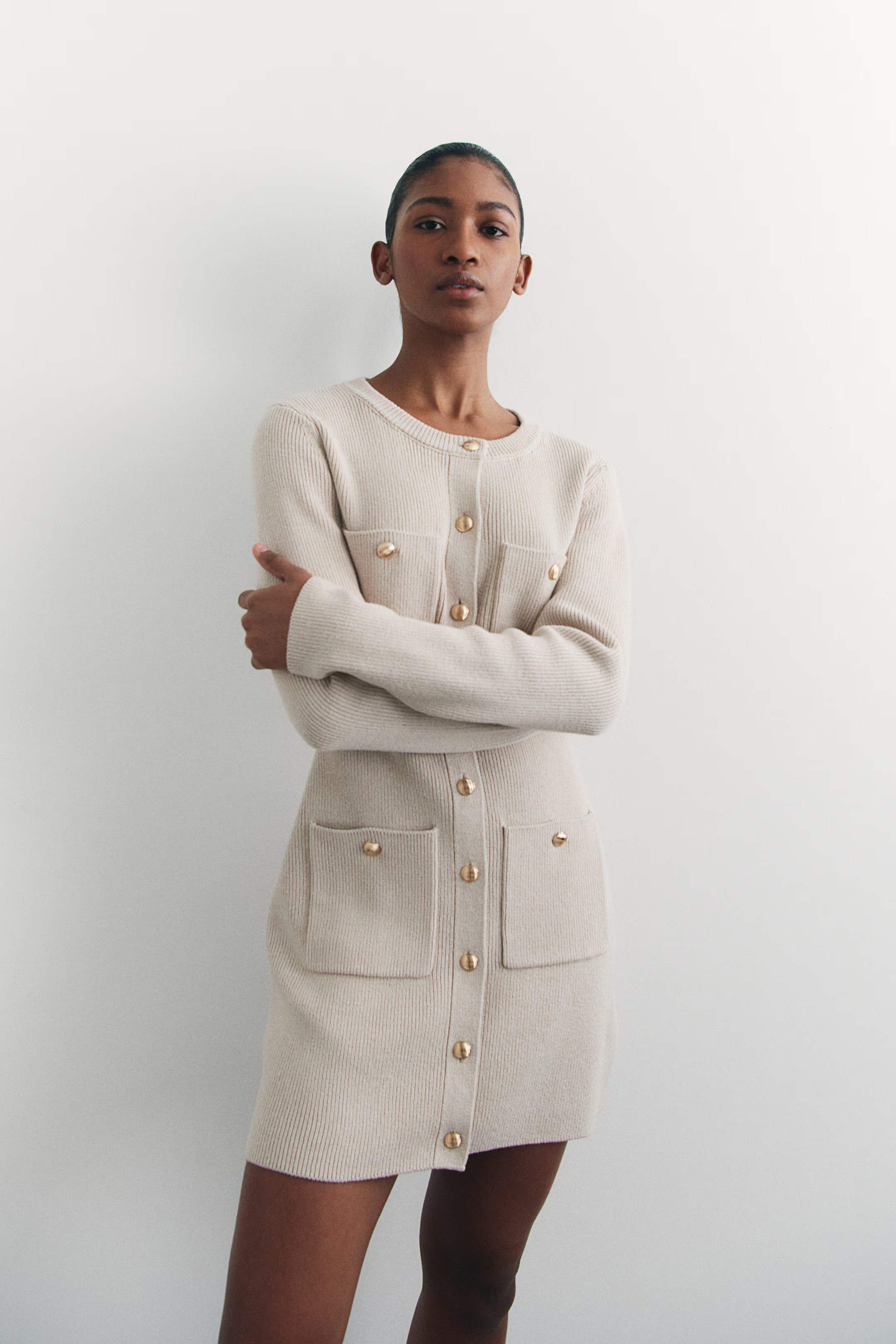 Pocket-Front Knit Dress | H&M (US + CA)