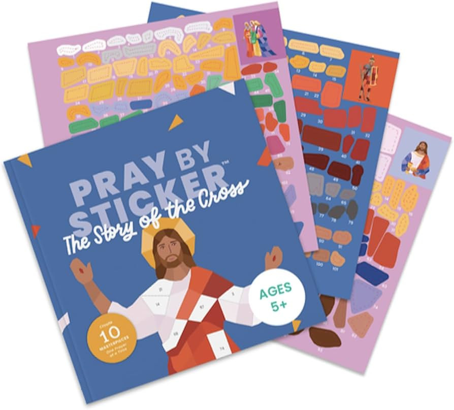 PRAY BY STICKER Book - Story of The Cross Religious Activity - Interactive Faith-Based Learning w... | Amazon (US)