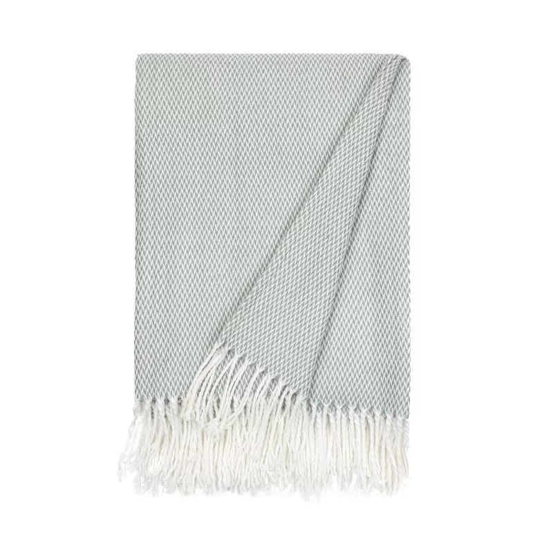 Soft Herringbone Throw Blanket With Fringe 50" X 60" - Becky Cameron | Target