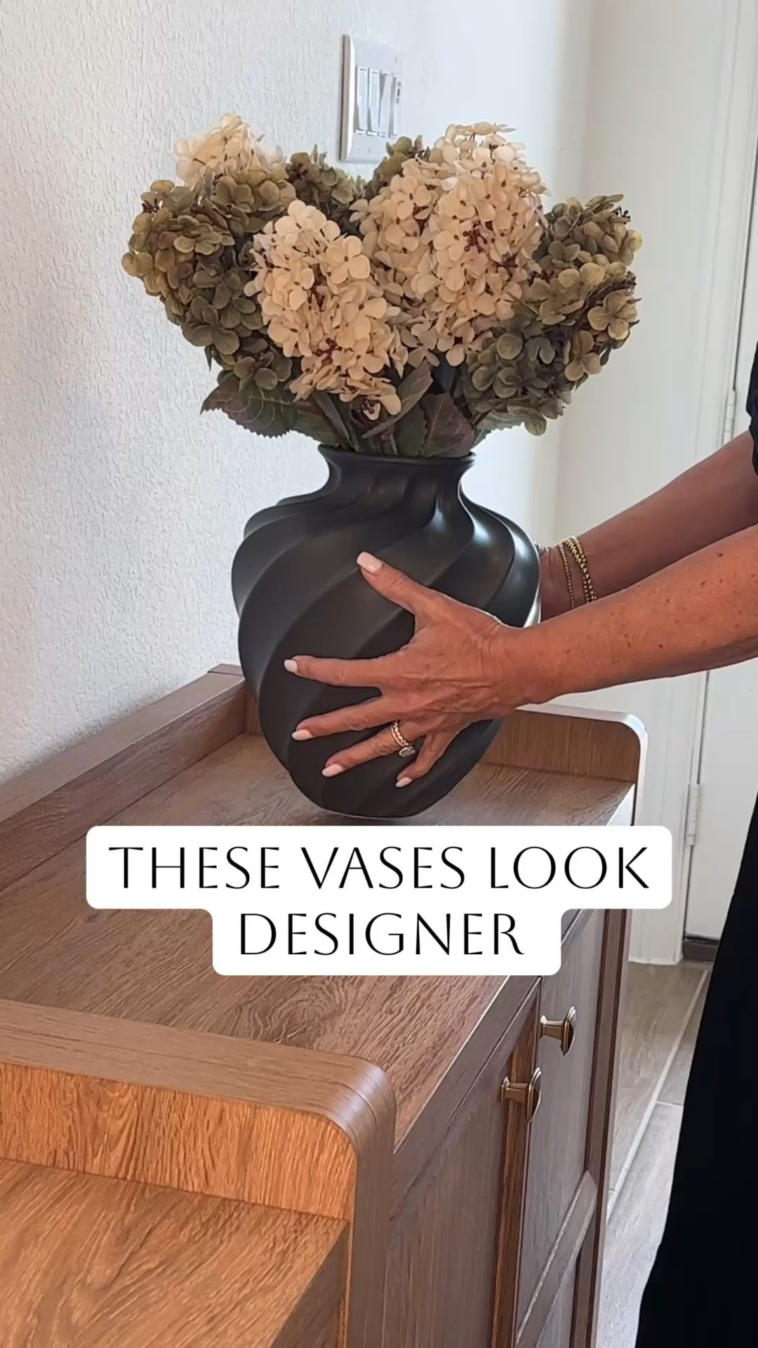Vases that look designer and make my console look designer!