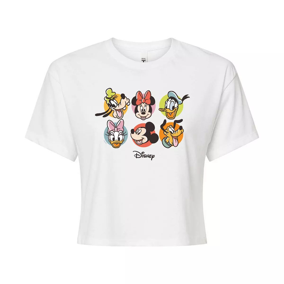 Disney's Mickey Mouse & Friends Juniors' Cropped Tee | Kohl's