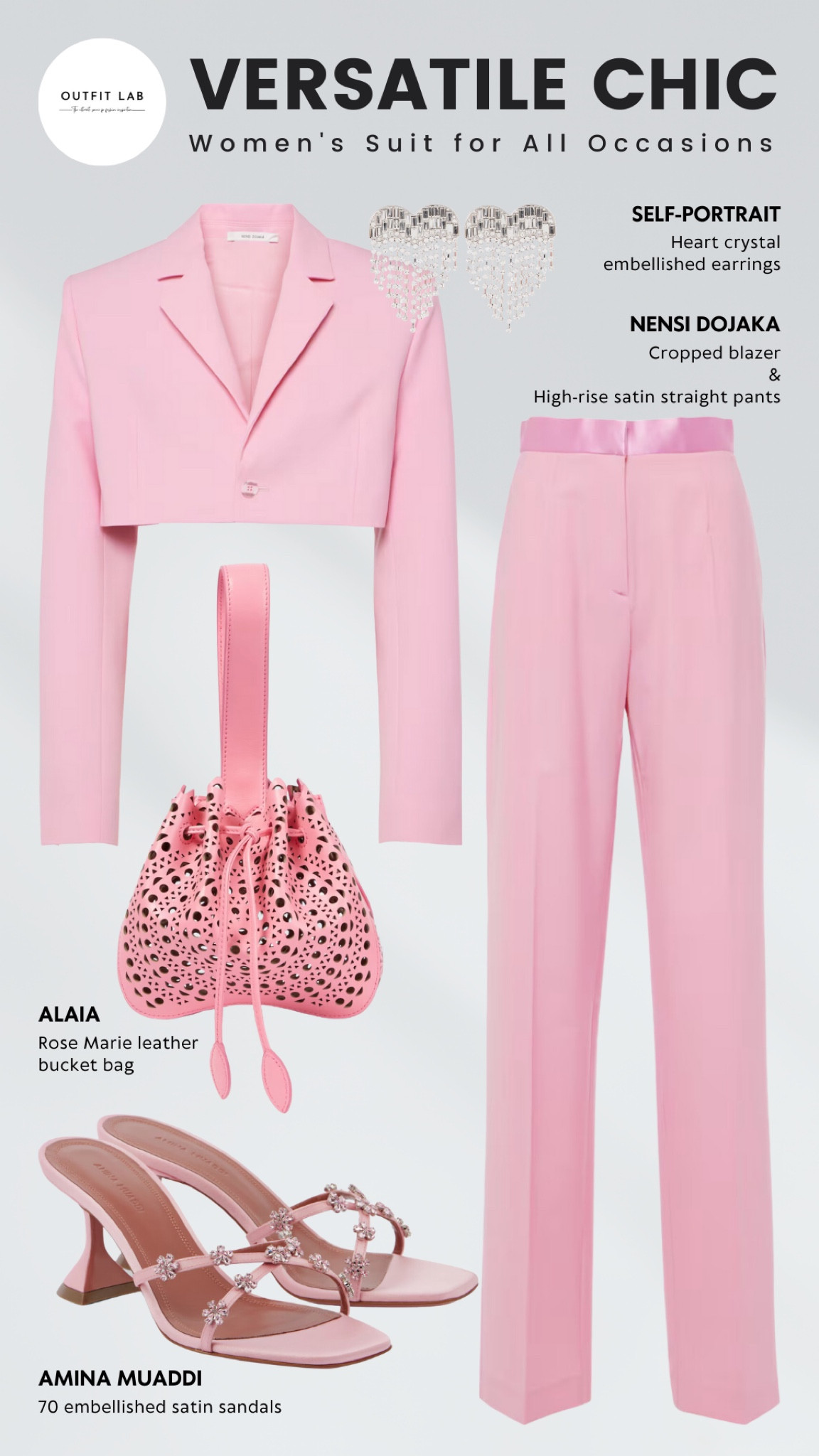 Versatile Chic: Women's Suit for All Occasions – Shop Now!

Discover the perfect blend of versatility and style with this chic women's suit, ideal for various occasions. Featuring elegant Nensi Dojaka pants and a matching blazer for a sophisticated look. Pair it with stylish Amina Muaddi sandals and complete the ensemble with a sleek Alaia bag. Add a touch of glamour with Self-Portrait earrings. Perfect for both professional and social events, this outfit ensures you stay effortlessly chic. Shop now to elevate your wardrobe with this stunning suit!

#LTKStyleTip #LTKWorkwear #LTKParties