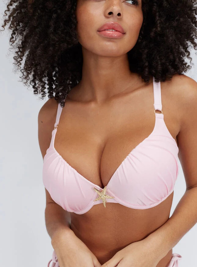 Tahiti push up bikini top - Pink | Boux Avenue (UK)