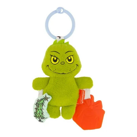 Infantino Chime & Go Tag Along Pal The Grinch, Soft Plush Baby Toy with Teether and Crinkle Tree | Walmart (US)