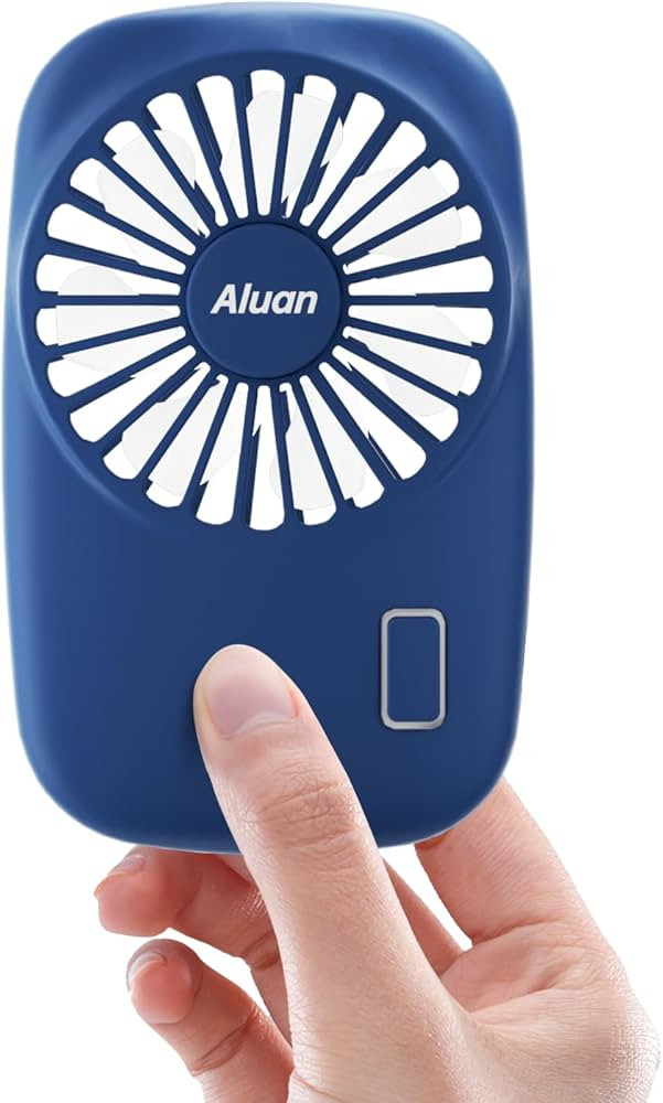 Aluan Handheld Fan Mini Fan Powerful Small Personal Portable Fan Speed Adjustable USB Rechargeabl... | Amazon (US)