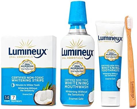 Lumineux Teeth Whitening Kit - Enamel Safe for Whiter Teeth - Includes 7 Whitening Treatments, 1 ... | Amazon (US)