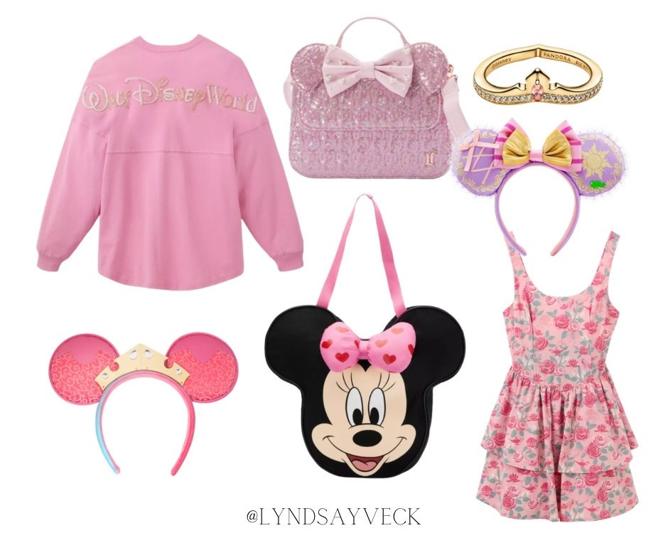 Disney girly guide 
Disney park musts for your next Disney vacation 
Disney princess active dress | Minnie years | Minnie tote bag | Disney jewelry | pink rose pearl spirit jersey 

#LTKootd #LTKTravel