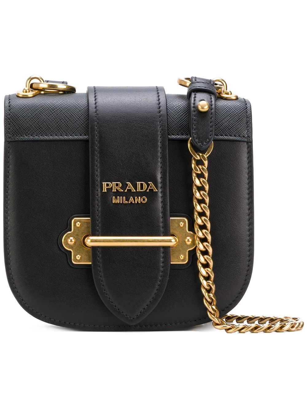 Prada Cahier cross-body bag - Black | FarFetch US