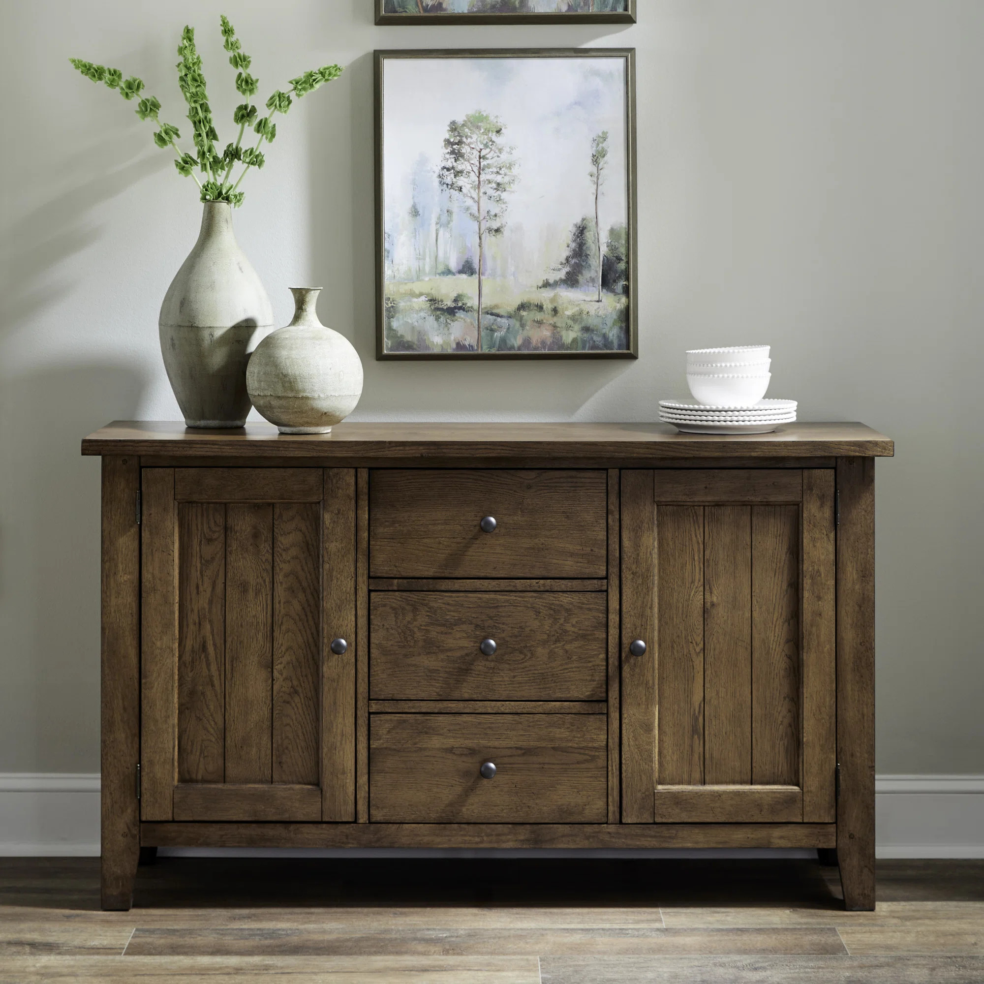 Hendry Hahira 2 Door & 3 Drawer Buffet | Wayfair North America