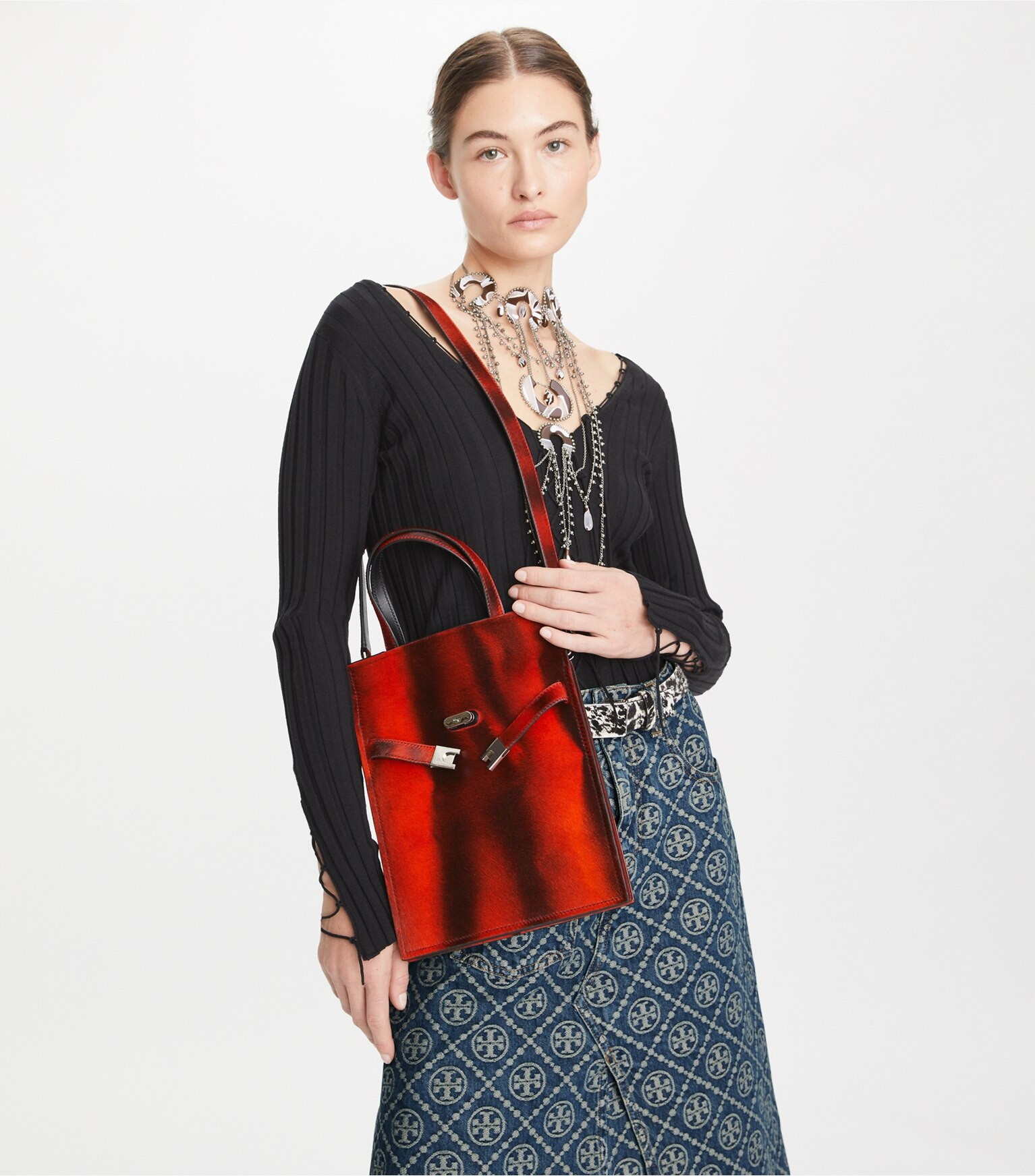 Small Lee Radziwill Calf Hair Shopper: Women's Designer Shoulder Bags | Tory Burch | Tory Burch (US)