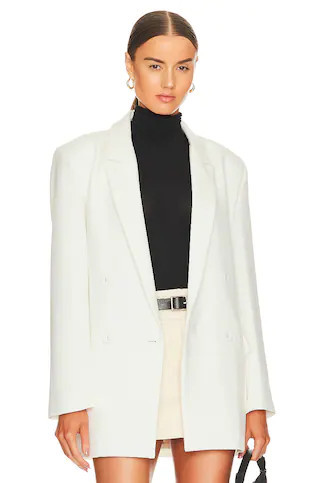 Bardot Maison Split Back Blazer in Orchid White from Revolve.com | Revolve Clothing (Global)
