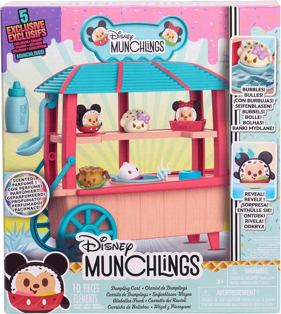 Just Play Disney Munchlings Dumpling Cart, 11-Piece Color Change Figure Playset, 1-inch Collectib... | Amazon (US)