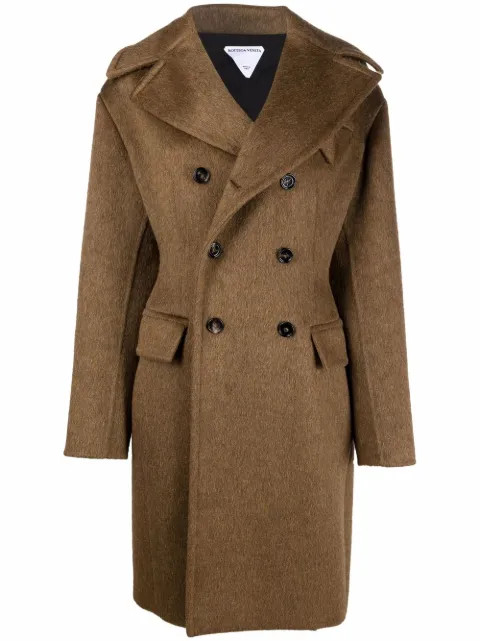 double-breasted midi coat | Farfetch (US)