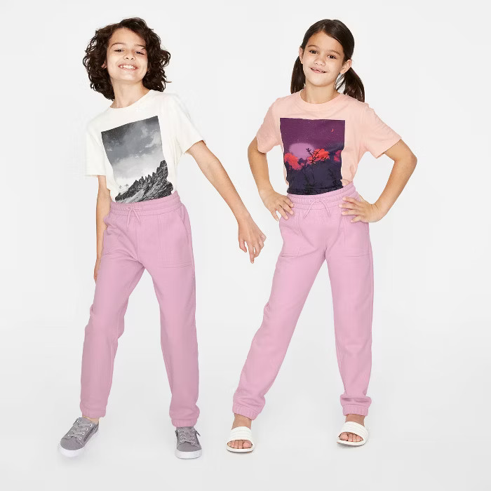 Kids' Knit Jogger Pants - Cat & Jack™ Light Purple M | Target