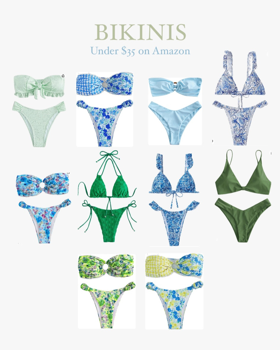 swimsuits, swimsuits 2024, swimwear, bikini set, bikinis 2024, triangl bikini, bikini amazon, amazon swimsuit, amazon bikini, triangl dupe, amazon swimsuits, blue bikini, floral bikini, green bikini, blackbough swimmsuit

#LTKswim #LTKfindsunder50