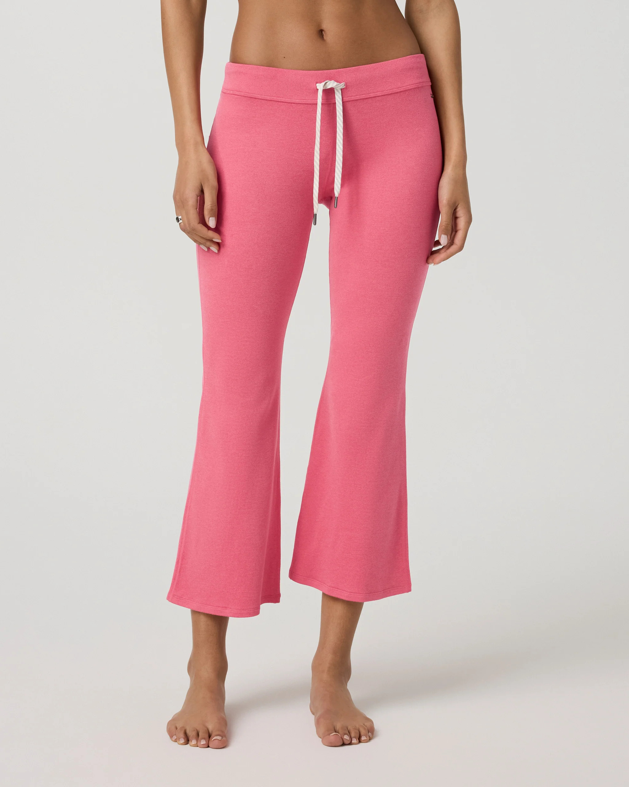 Women's Halo Slim Flare Ankle Pant – Sunset Pink Heather – Vuori | Vuori Clothing (US & Canada)