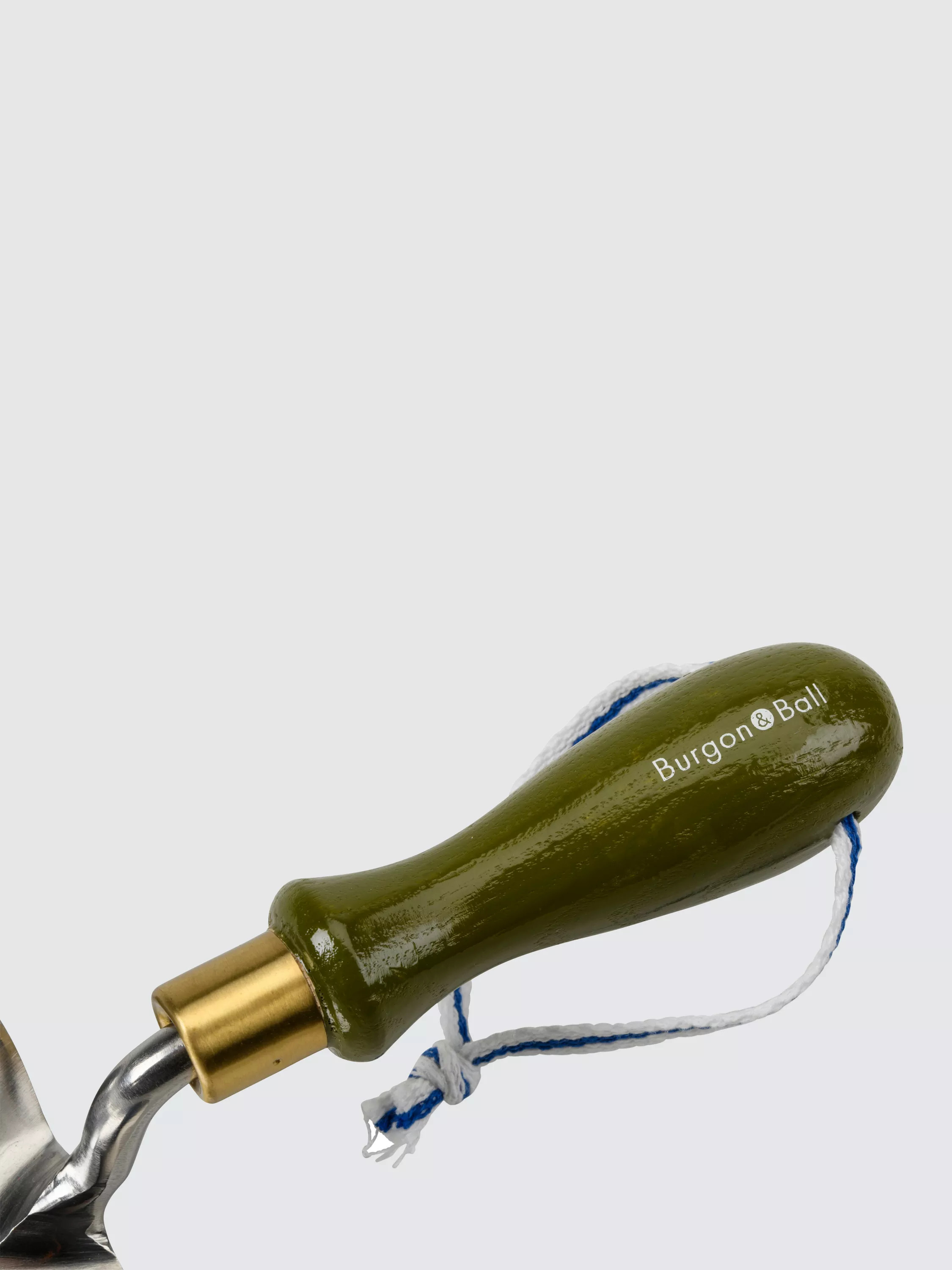 Burgon & Ball Collector Stainless Steel Planting Trowel, Olive | John Lewis (UK)
