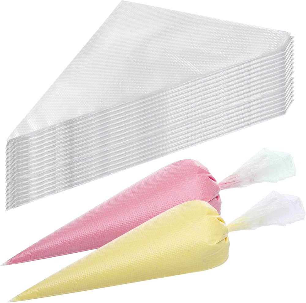 400 Pcs Disposable Piping Bags 12inch Anti-Burst Pastry Bags, Tipless Icing Piping Bag for Cake, ... | Amazon (US)
