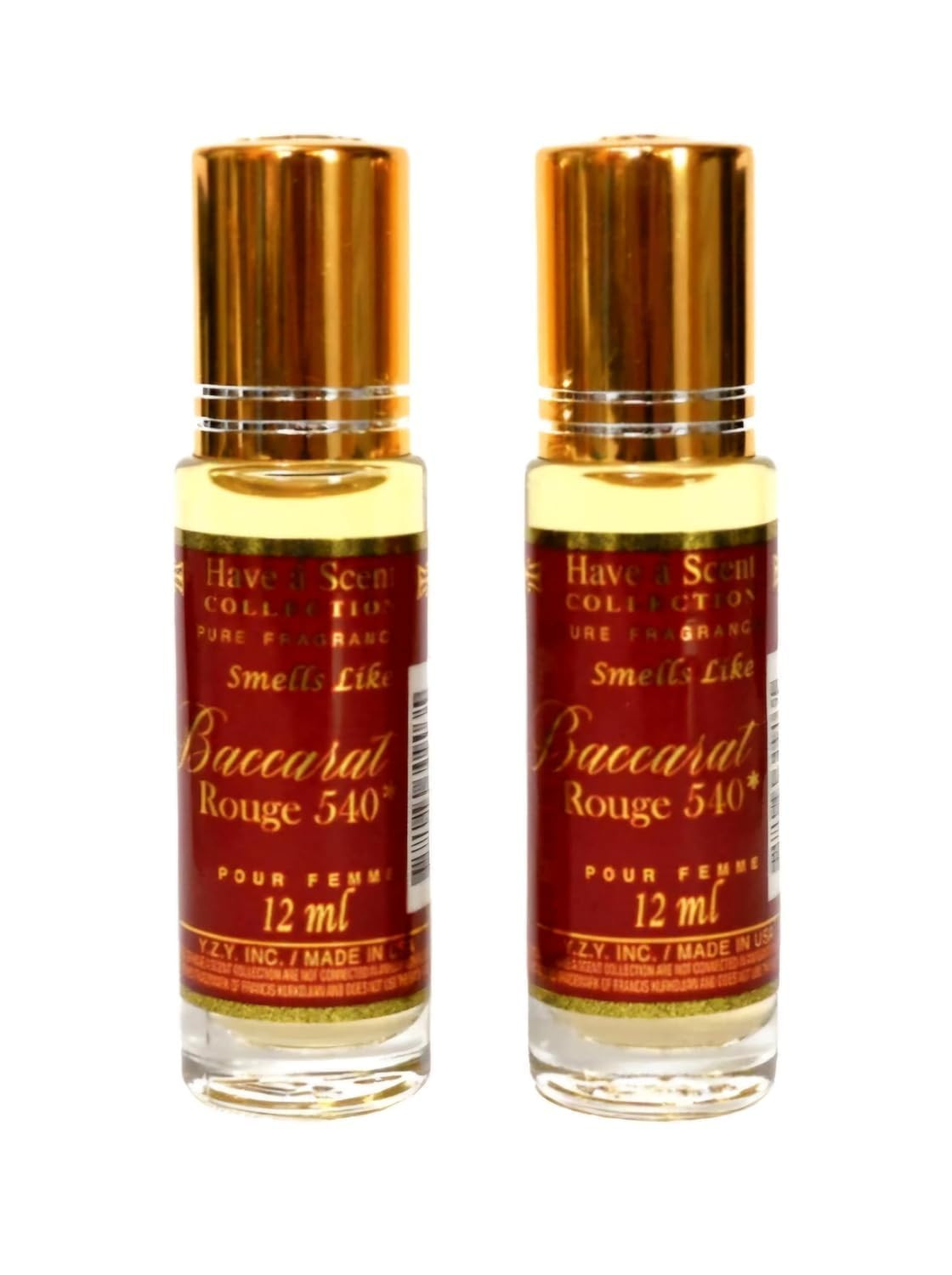 Oil Perfume Baccarat Rouge Parfum 12ml (Pack of 2) | Amazon (US)