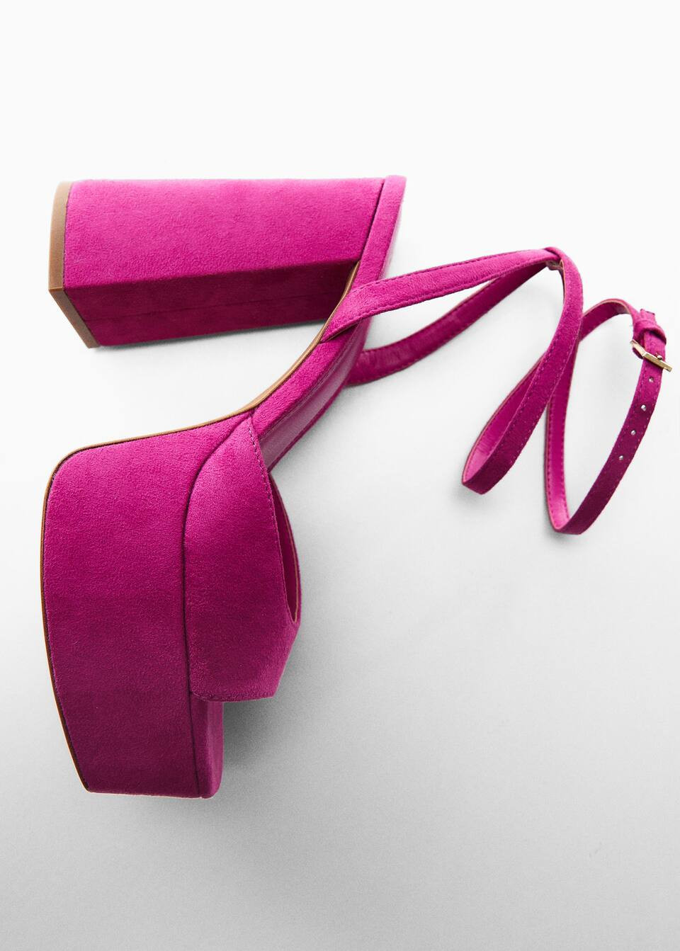 Platform ankle-cuff sandals -  Women | Mango USA | MANGO (US)