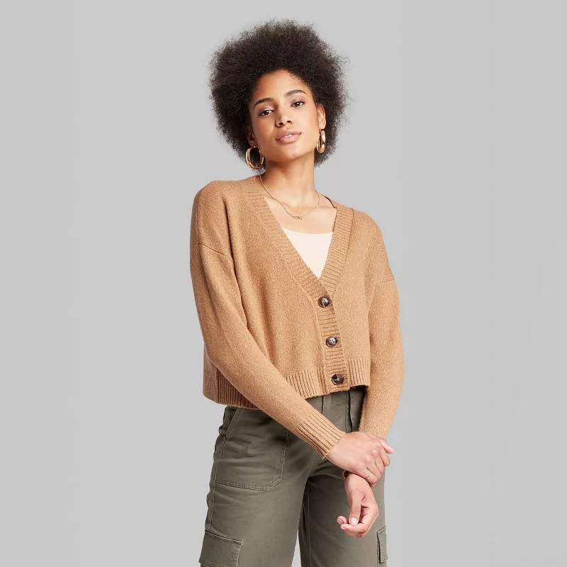 Women's Slouchy Button-Front Cardigan - Wild Fable™ | Target