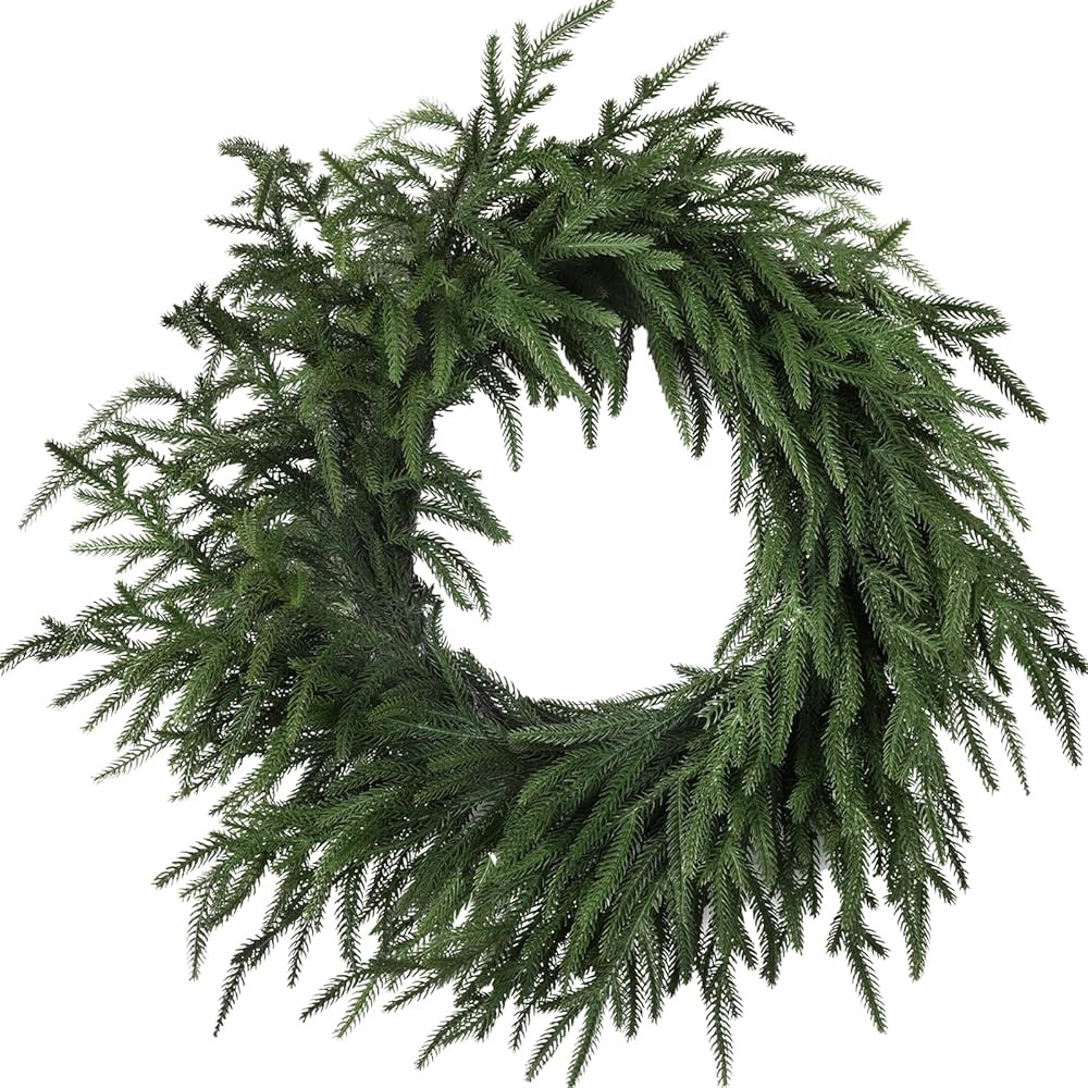 Artgar 24 Inch Christmas Wreath Pine Wreath Christmas Wreaths for Front Door, Real Touch Pine Wre... | Amazon (US)