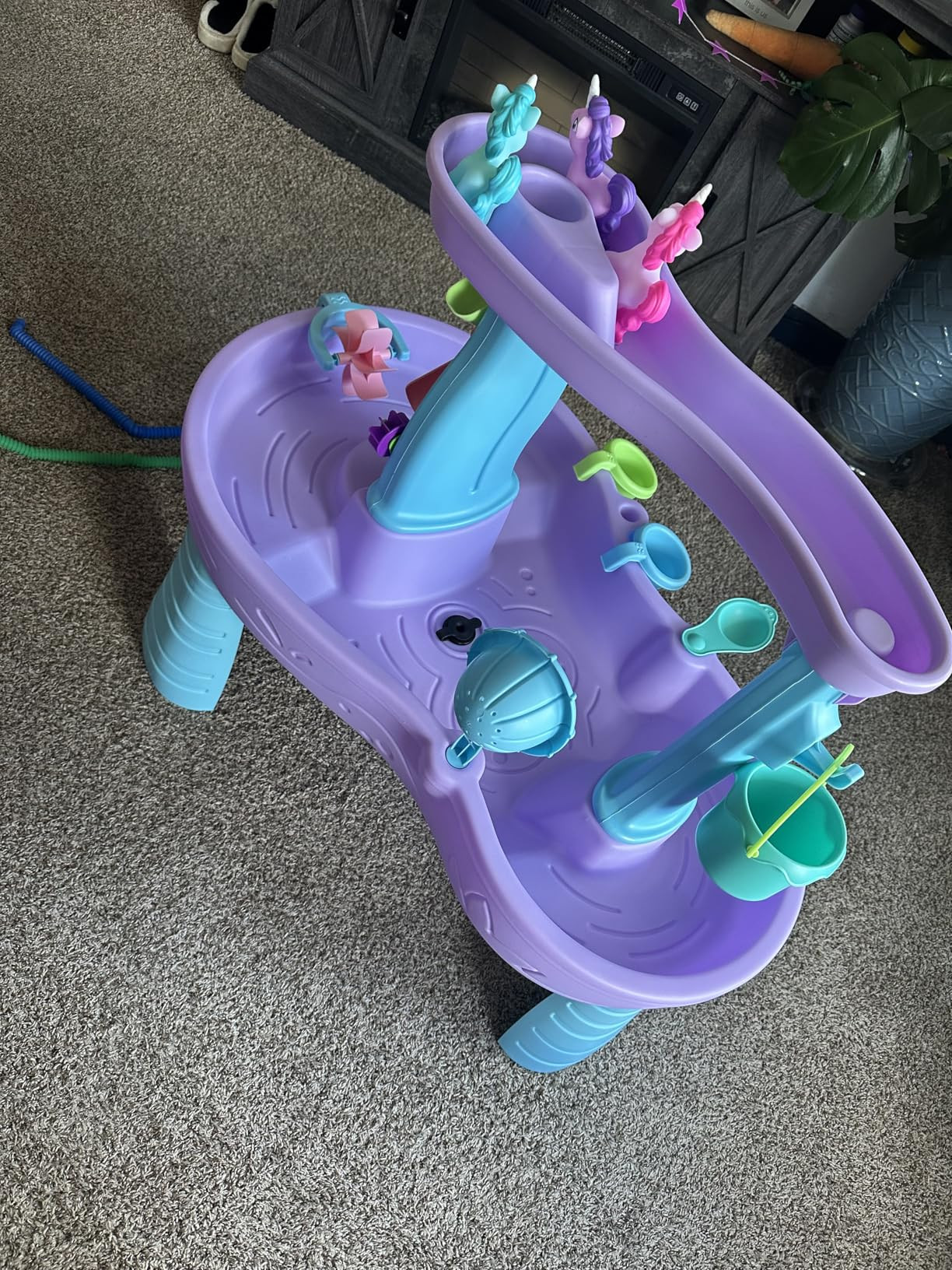 Step2 Rain Showers and Unicorns Water Table, Kids Water and Sand Activity Sensory Playset, Summer... | Amazon (US)