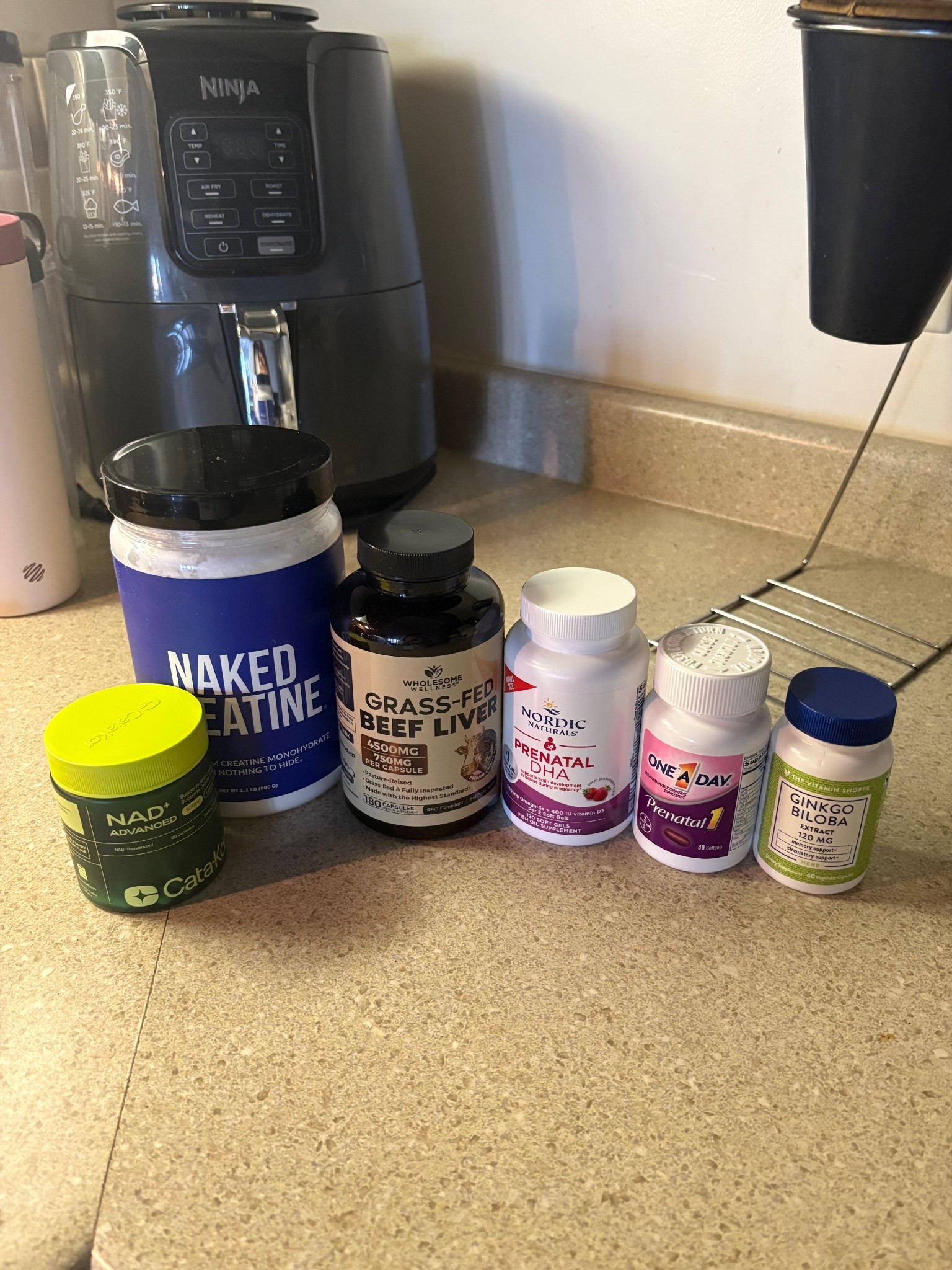 My current spread of daily supplements I take! Missing the liquid collagen but I will post that separately later tonight! I’ve been seeing a positive influence on my mental clarity, memory, and energy levels! Also my skin is looking healthier as well ☺️ I got all of these from Amazon! 

#LTKfitnessgoals #LTKselfcare #LTKdayinmylife